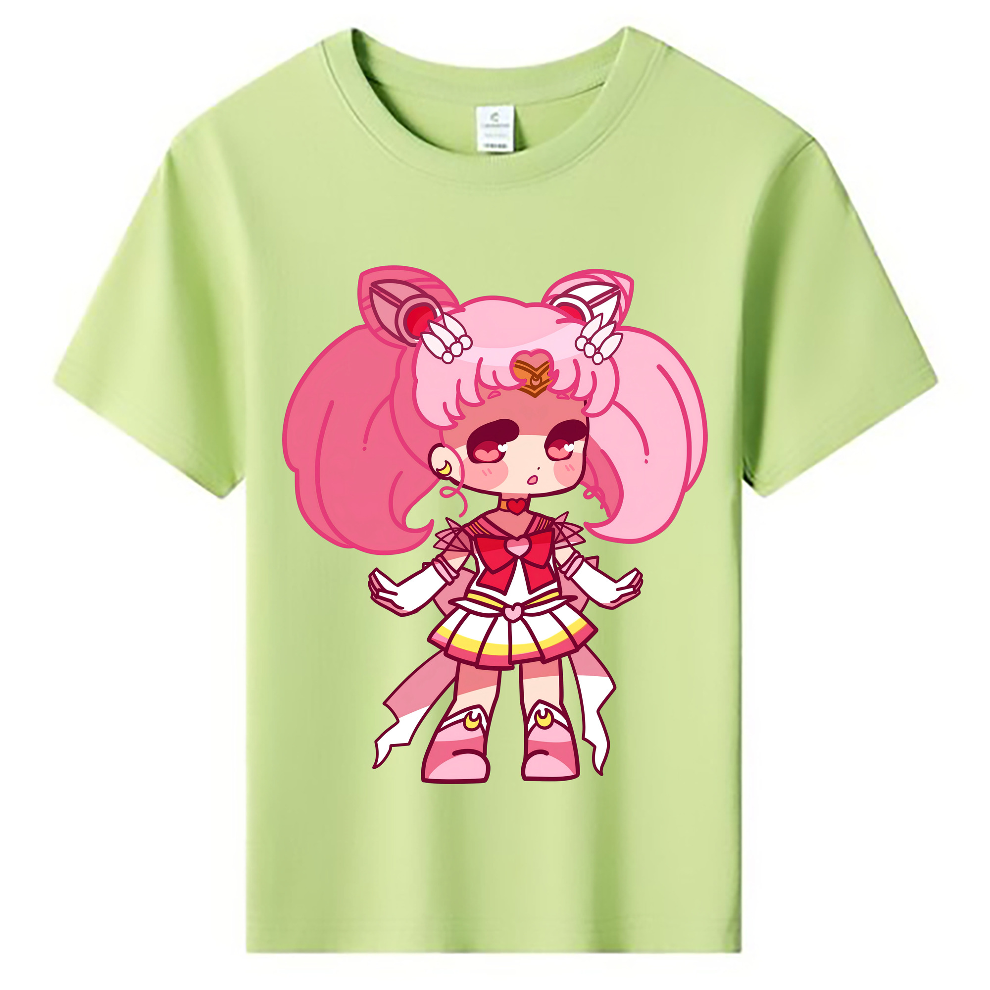 （画像用） 美少女戦士セーラームーン ちびうさ Sailor Moon Chibiusa Tsukino Usagi Small Lady Serenity 綿100％キッズTシャツ（フロントプリント）